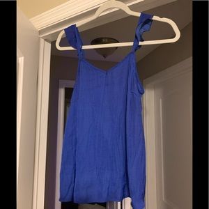 Royal Blue Satin Tank